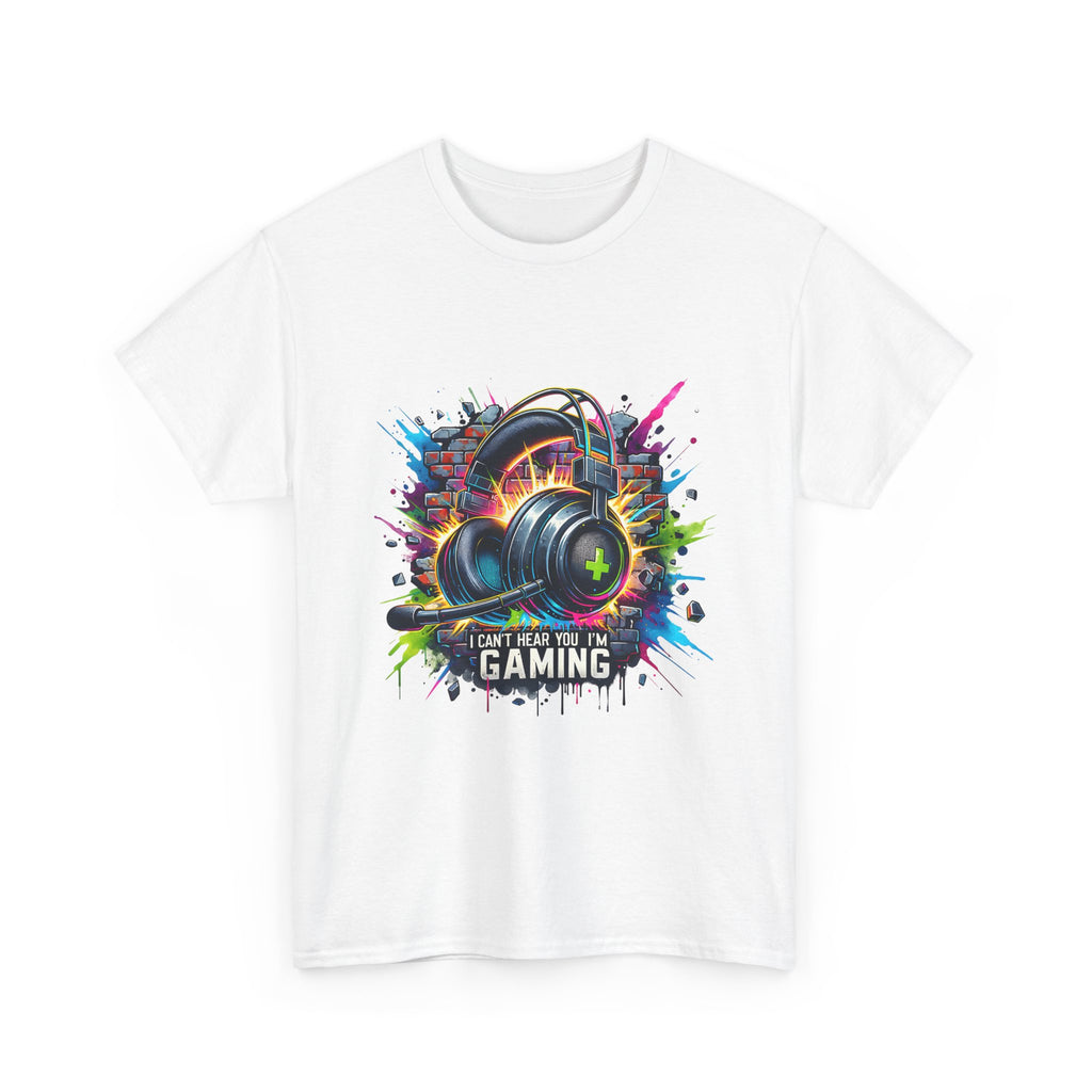 Gaming Headset Graphic Tee – "I Can't, I Have Gaming" Colorful Gamer T-Shirt