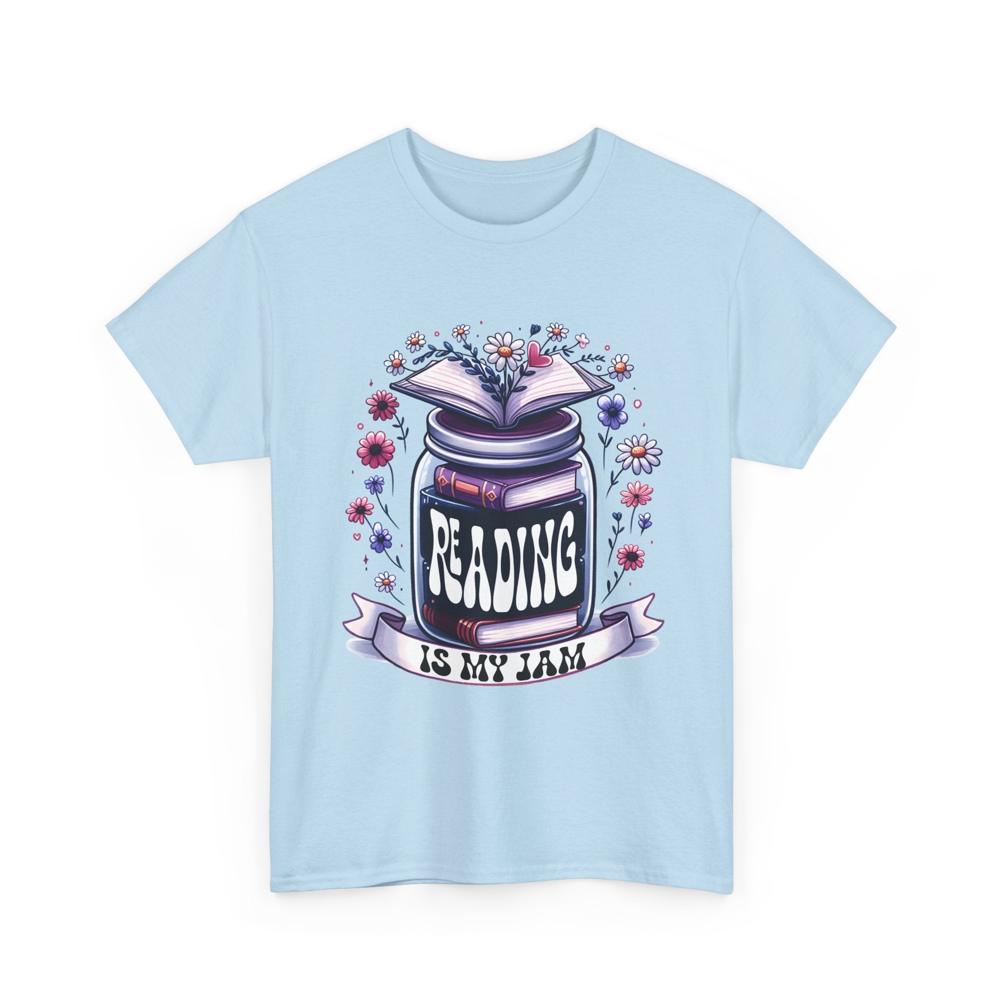 Reading Is My Jam T-Shirt — Book Lover Floral Graphic Tee