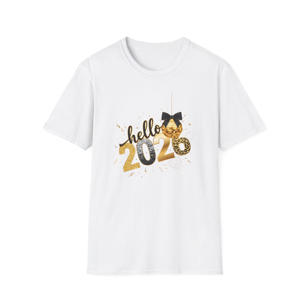 Hello 2026 Sparkle T-Shirt — New Year Celebration Graphic Tee