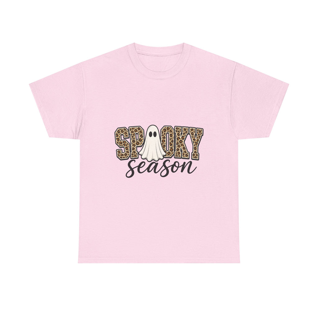 Spooky Season Leopard Ghost T‑Shirt