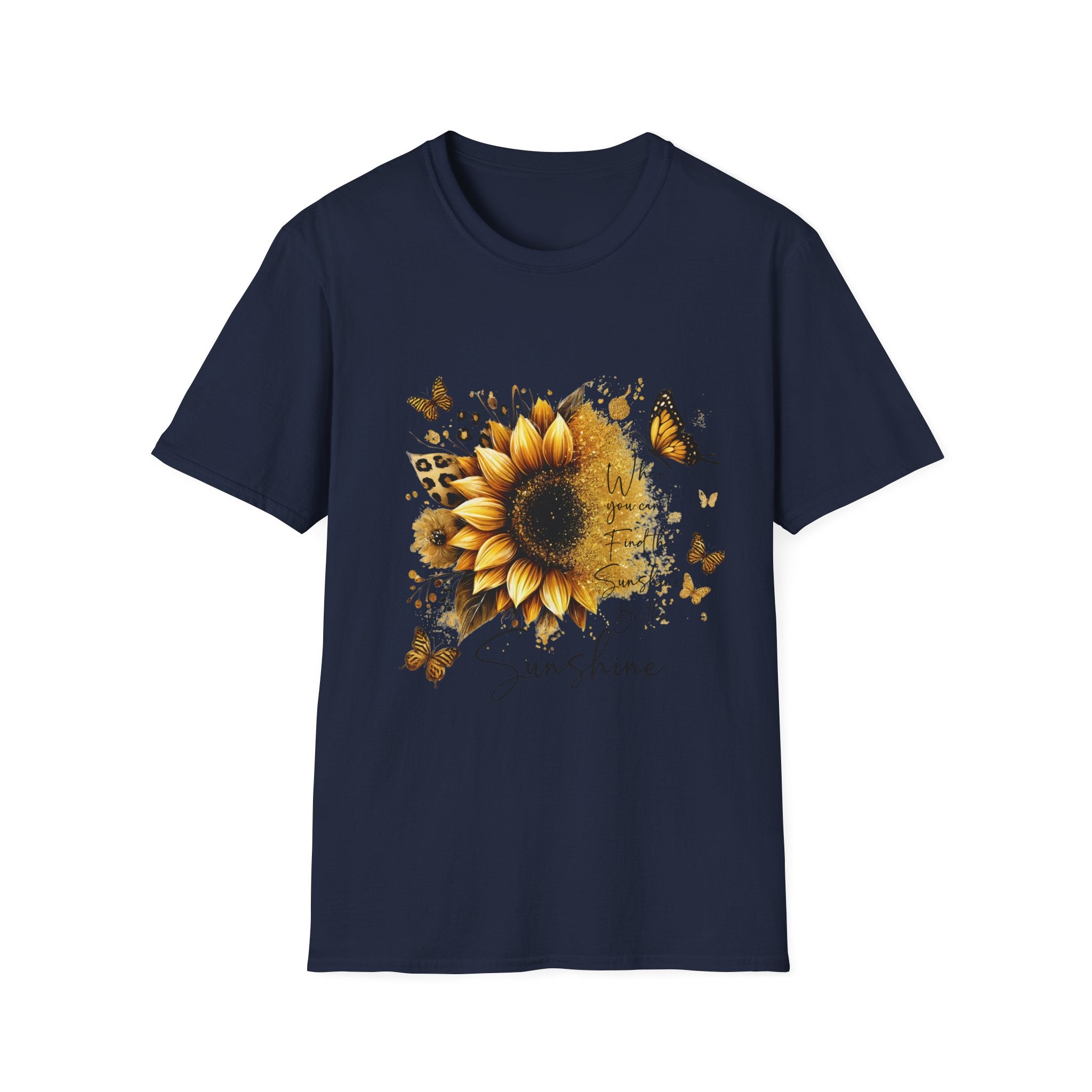 Sunflower & Butterflies T-Shirt — 'Sunshine' Floral Graphic Tee