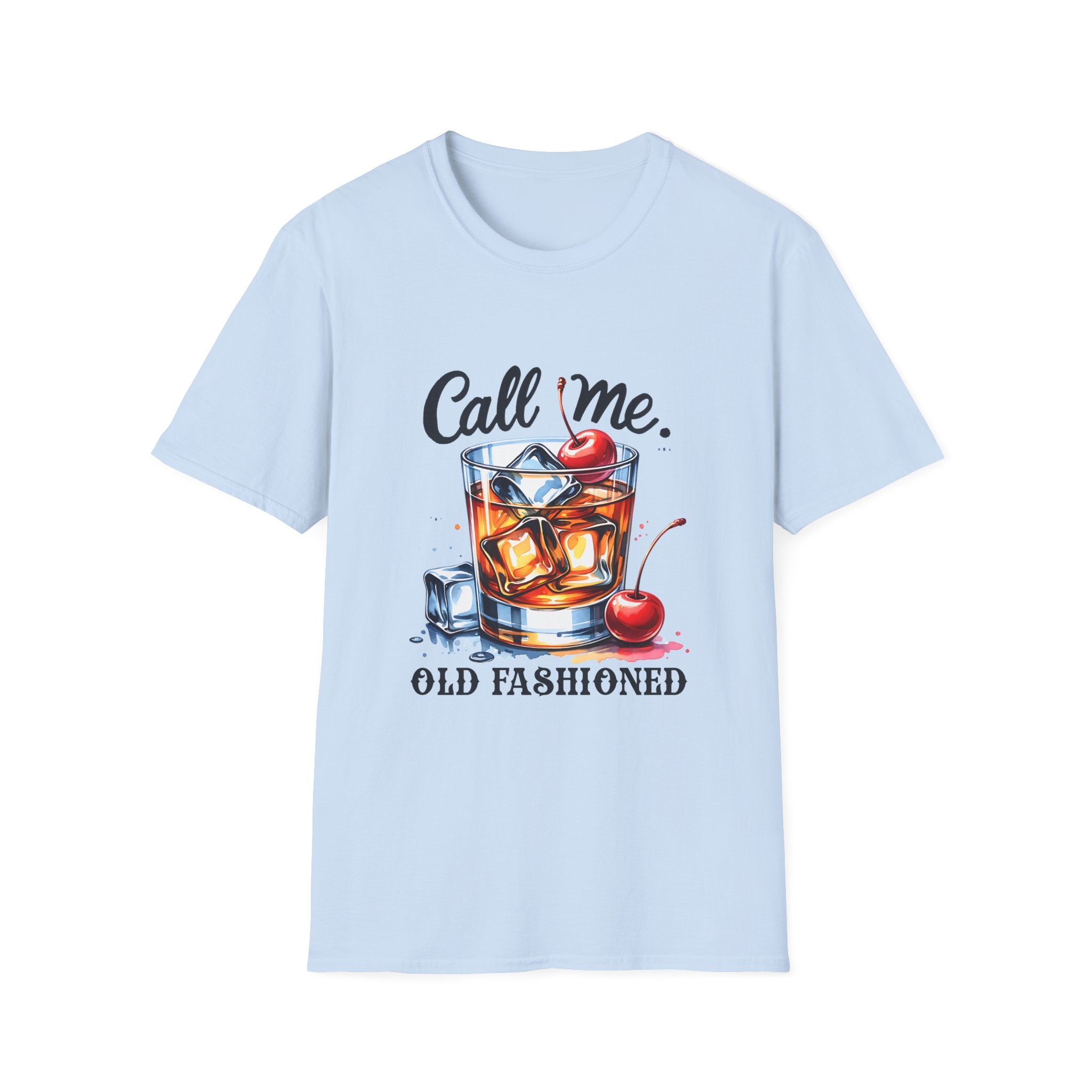 Old Fashioned Cocktail T-Shirt — "Call Me, Old Fashioned" Retro Whiskey Tee