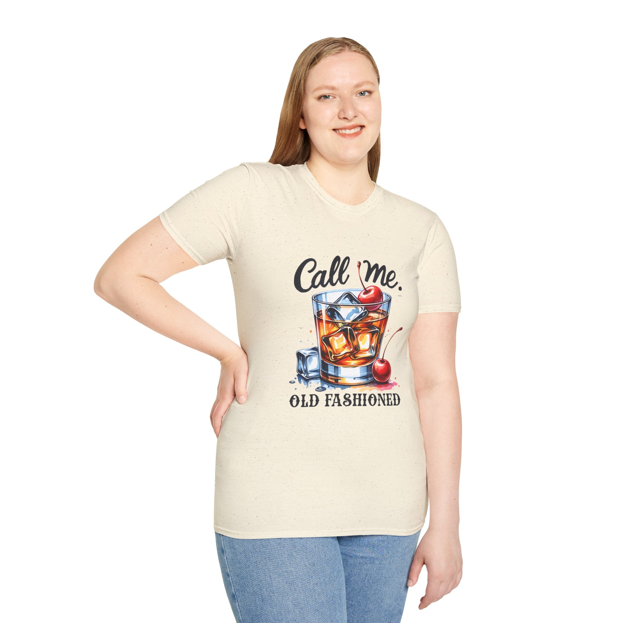 Old Fashioned Cocktail T-Shirt — "Call Me, Old Fashioned" Retro Whiskey Tee