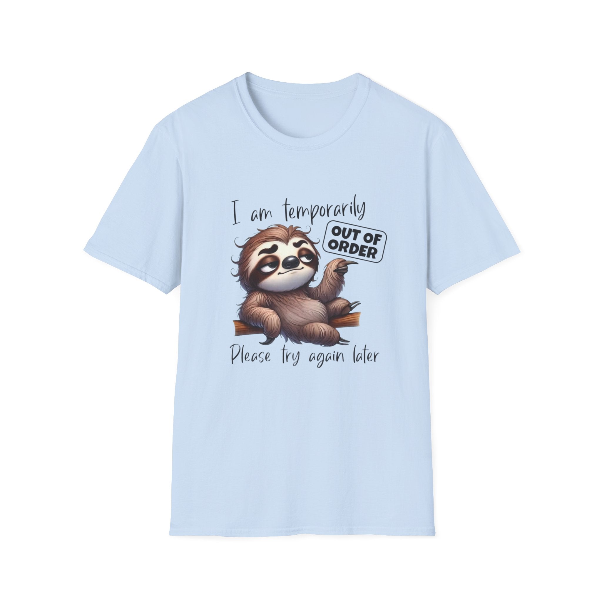 Sloth 'Temporarily Out of Order' T-Shirt