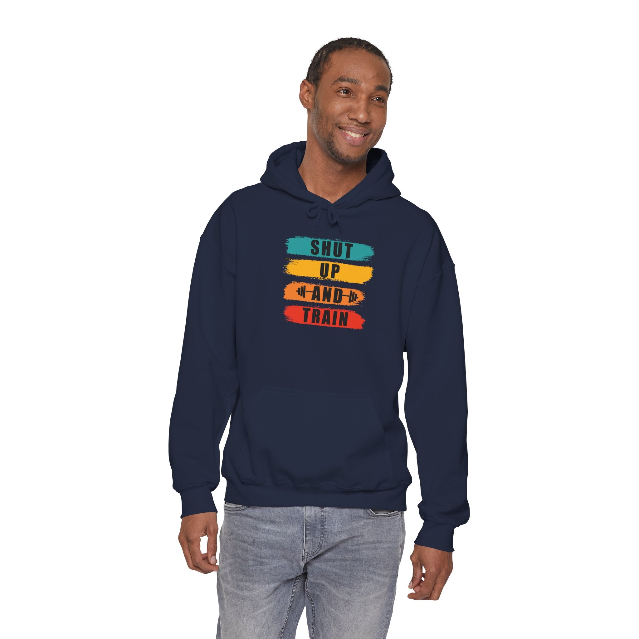 Shut Up and Train Hoodie — Motivational Workout Hoodie