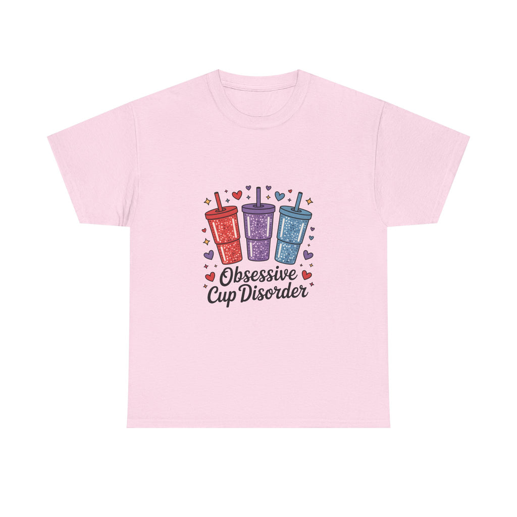 Obsessive Cup Disorder T‑Shirt — Funny Travel Mug Lover Tee