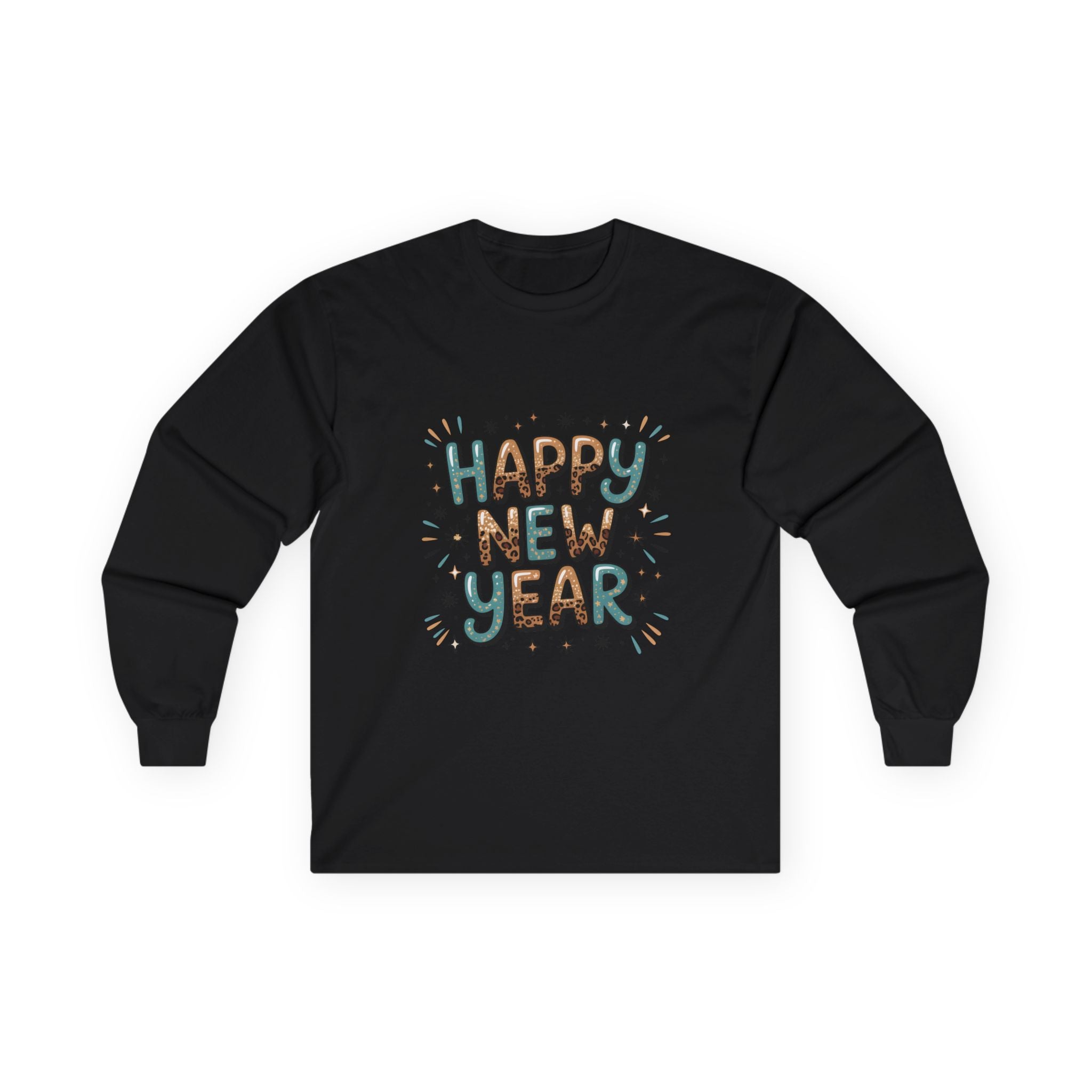 Happy New Year Long Sleeve Tee — Festive Countdown Celebration Shirt