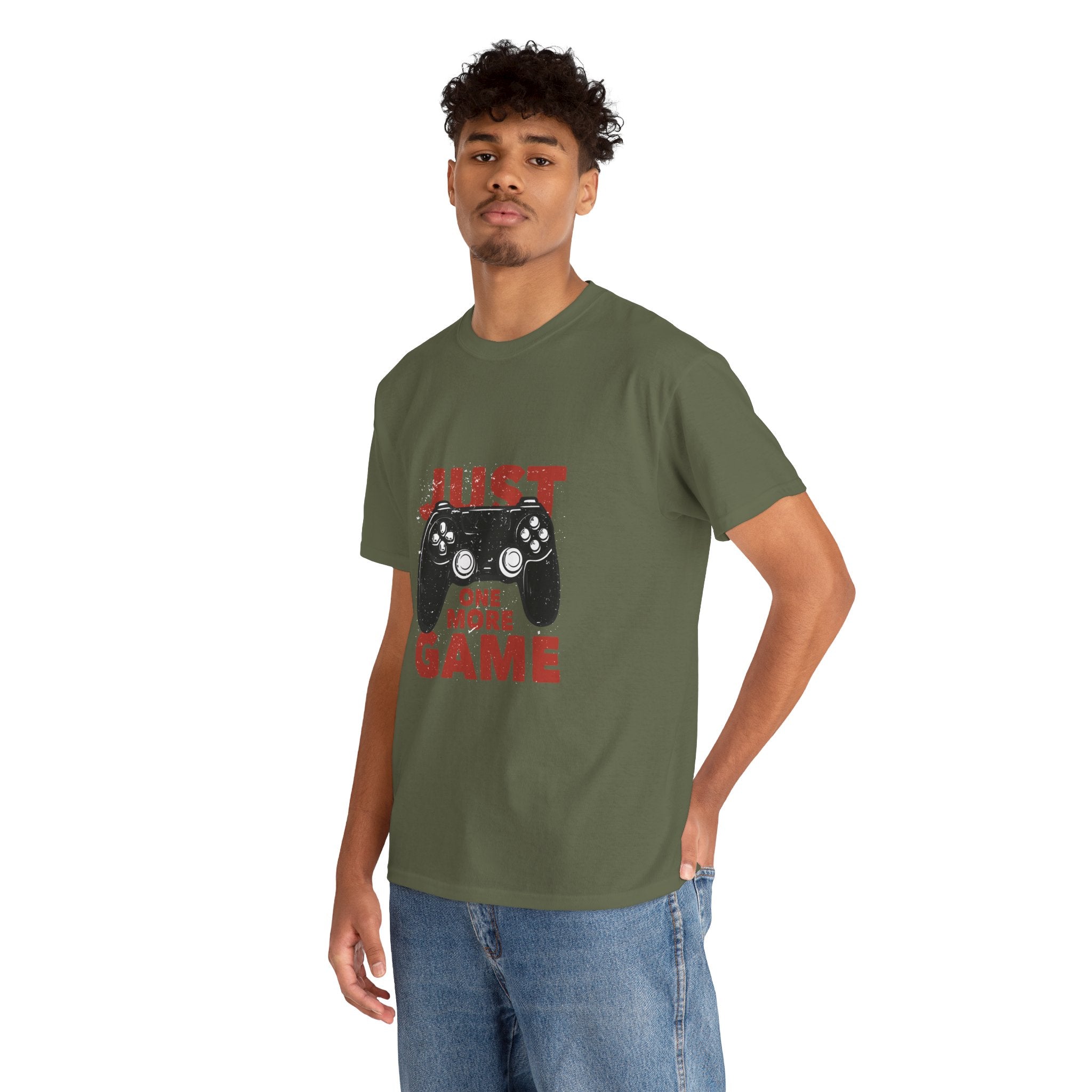 Gamer Tee - "Just One More Game" Controller Graphic T-Shirt