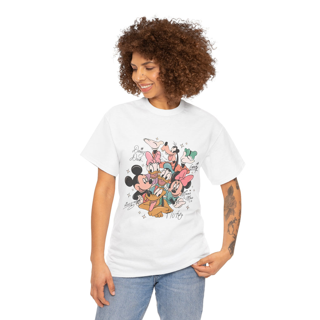 Disney Friends Collage T-Shirt — Mickey, Minnie, Donald & Goofy Graphic Tee