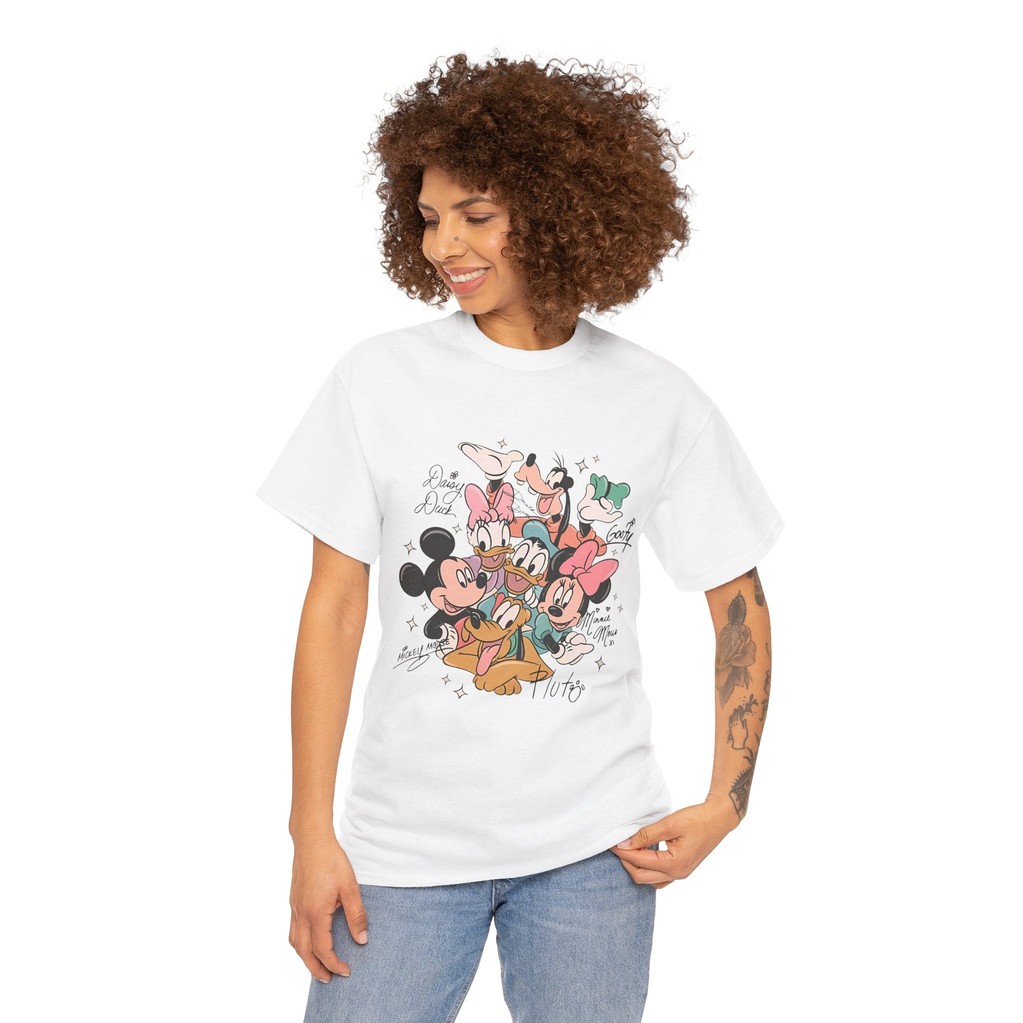Disney Friends Collage T-Shirt — Mickey, Minnie, Donald & Goofy Graphic Tee