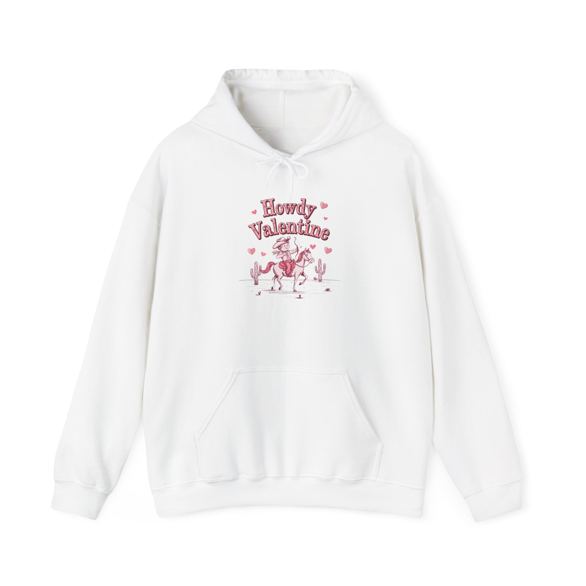 Howdy Valentine Hoodie — Cute Cowboy Valentine’s Day Pullover