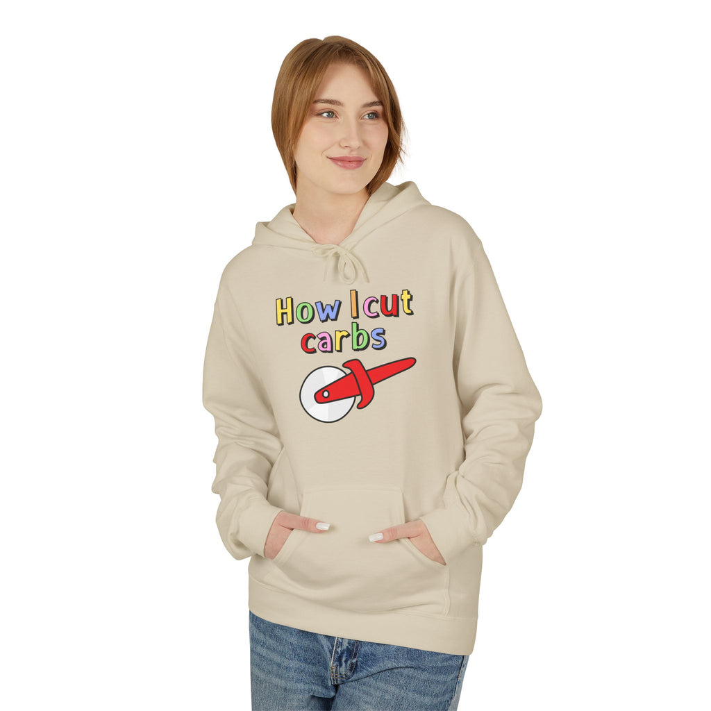 How I Cut Calories Hoodie — Funny Diet & Fitness Graphic Hoodie
