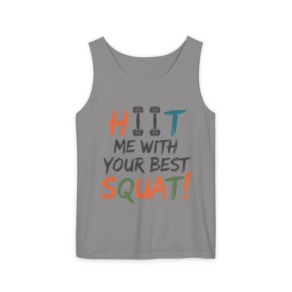 HIIT Me With Your Best Squat Tank Top — Women's Gym Workout Tank
