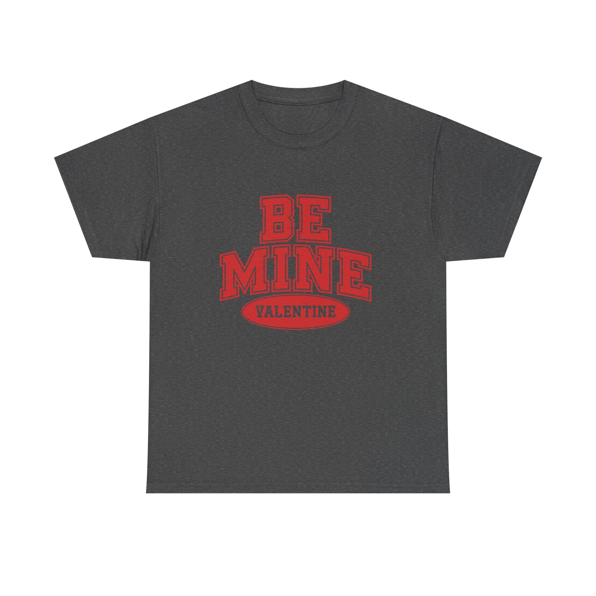 Valentine "Be Mine" Tee - Retro Red Collegiate Love Shirt