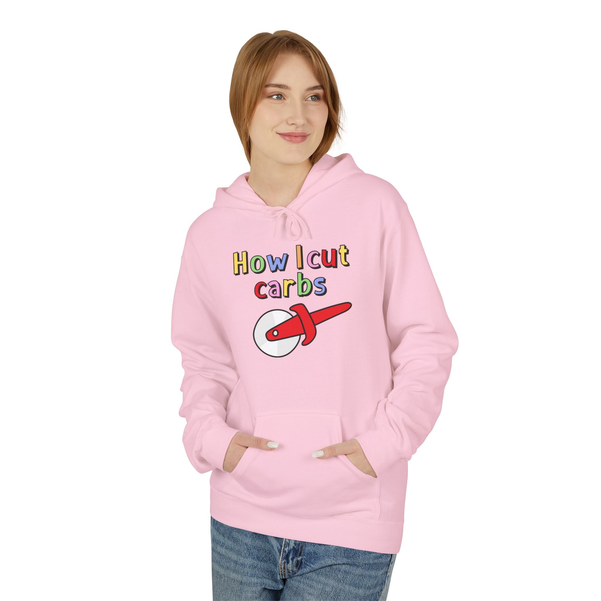 How I Cut Calories Hoodie — Funny Diet & Fitness Graphic Hoodie