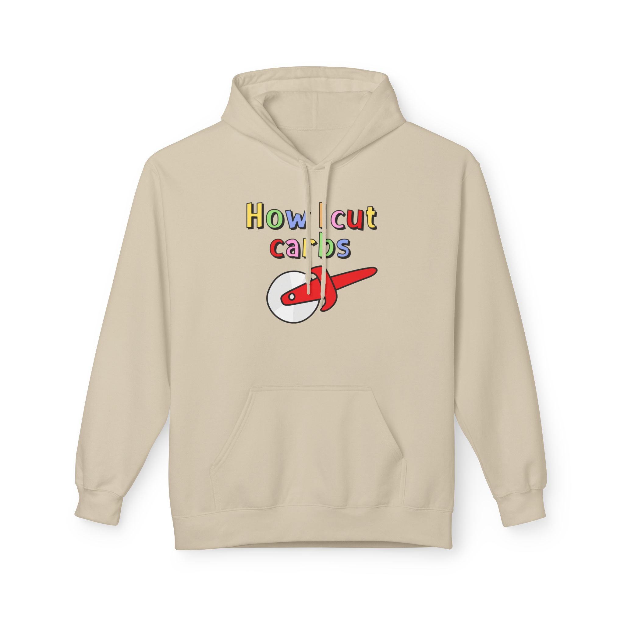 How I Cut Calories Hoodie — Funny Diet & Fitness Graphic Hoodie