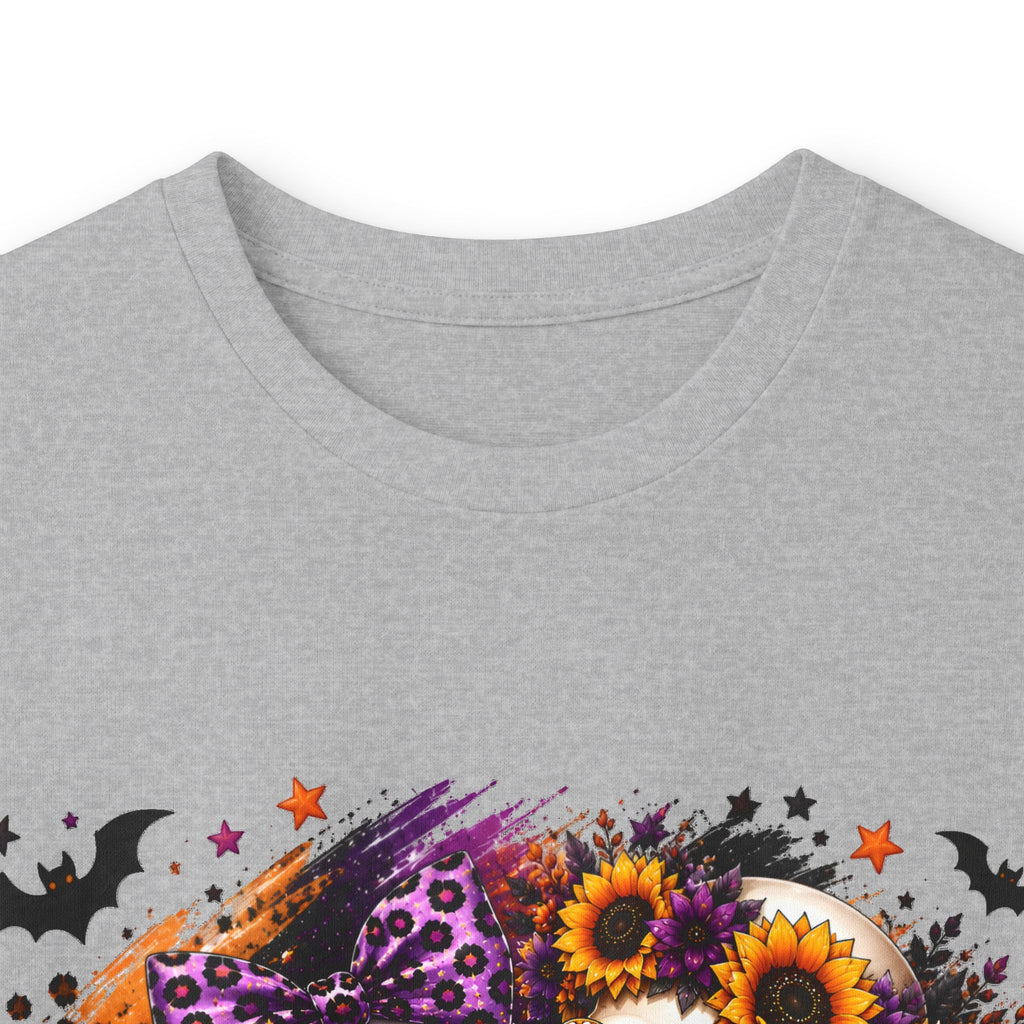 Long Sleeve Tee — Skeleton Couple with Sunflowers Halloween / Day of the Dead Shirt