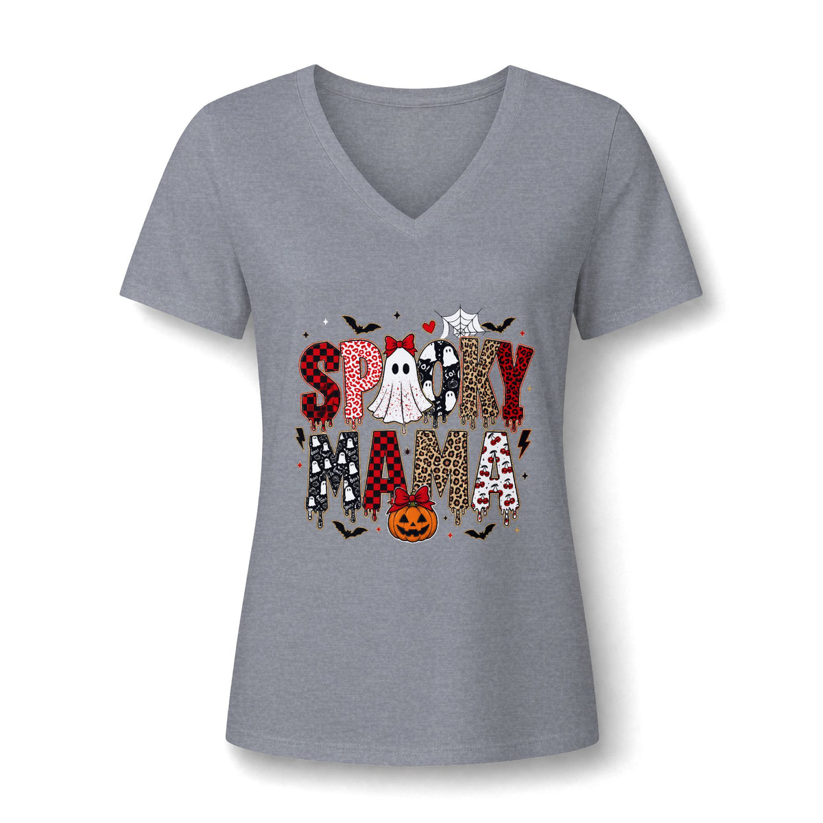 Spooky Mama V-Neck Tee