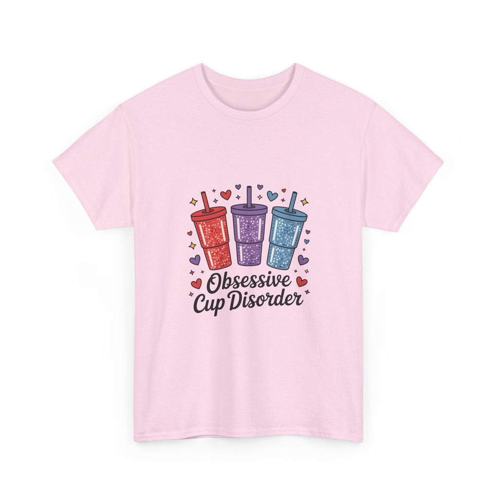 Obsessive Cup Disorder T‑Shirt — Funny Travel Mug Lover Tee