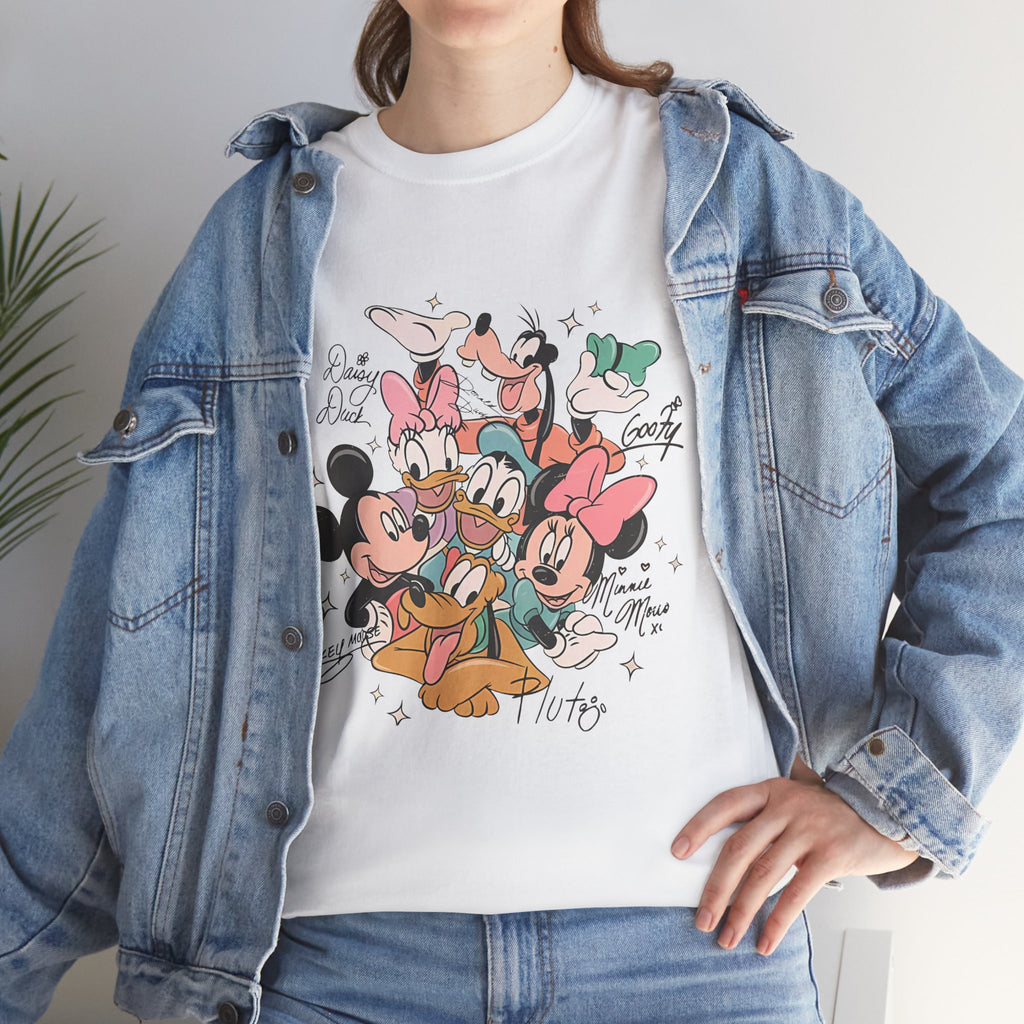 Disney Friends Collage T-Shirt — Mickey, Minnie, Donald & Goofy Graphic Tee