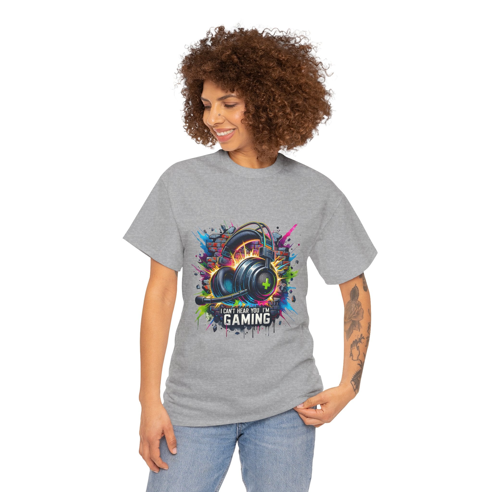Gaming Headset Graphic Tee – "I Can't, I Have Gaming" Colorful Gamer T-Shirt
