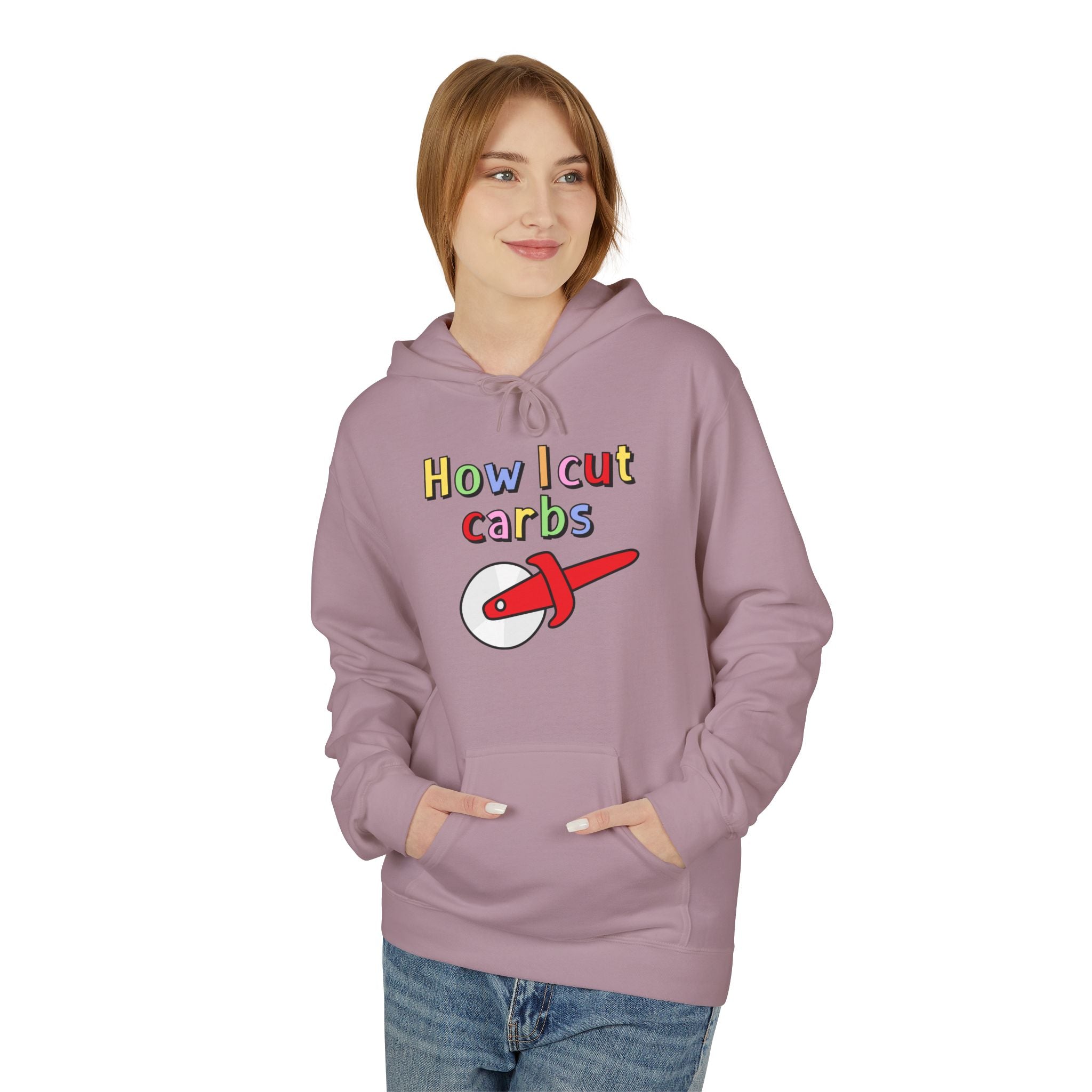 How I Cut Calories Hoodie — Funny Diet & Fitness Graphic Hoodie