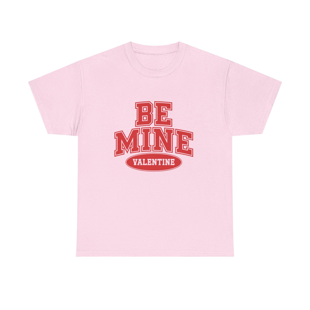 Valentine "Be Mine" Tee - Retro Red Collegiate Love Shirt