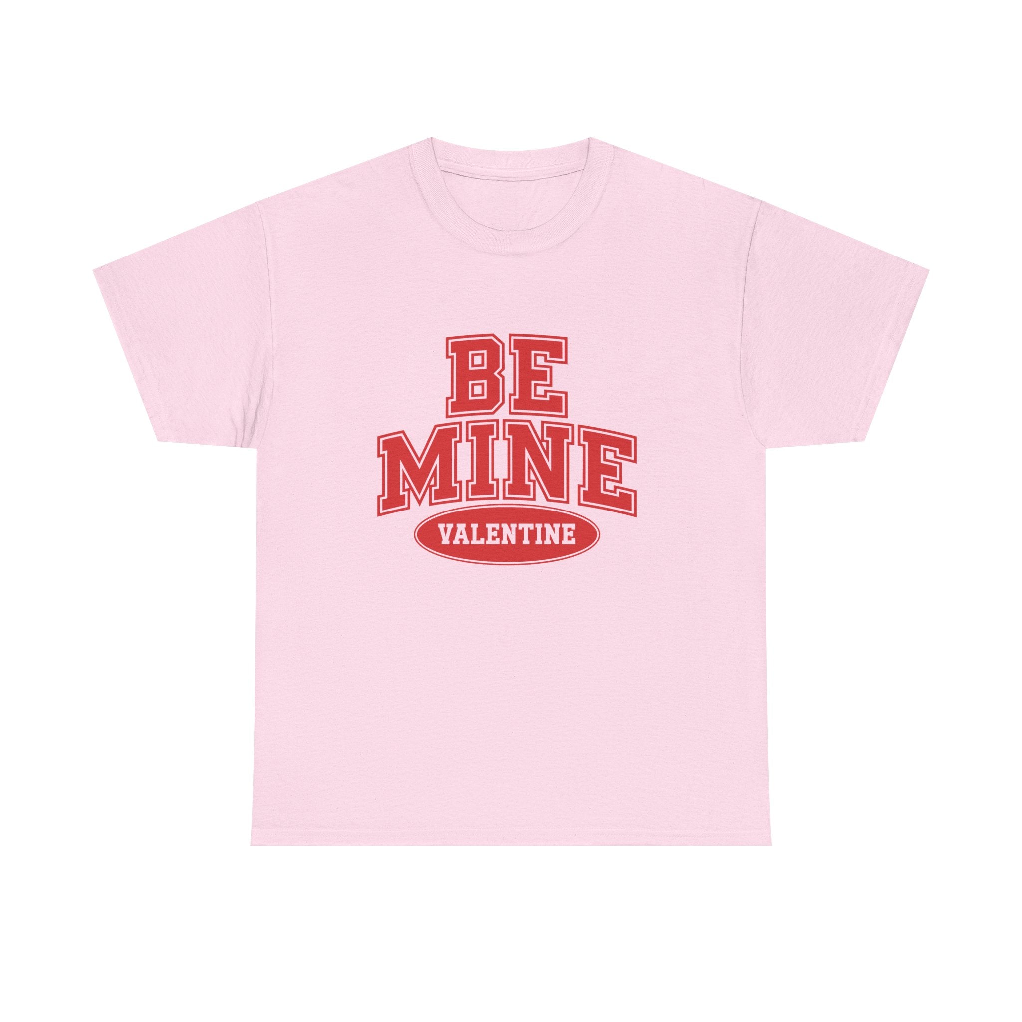 Valentine "Be Mine" Tee - Retro Red Collegiate Love Shirt
