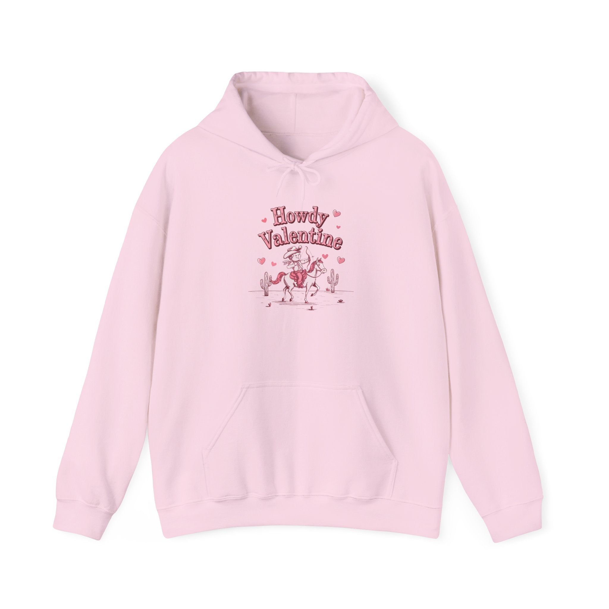 Howdy Valentine Hoodie — Cute Cowboy Valentine’s Day Pullover