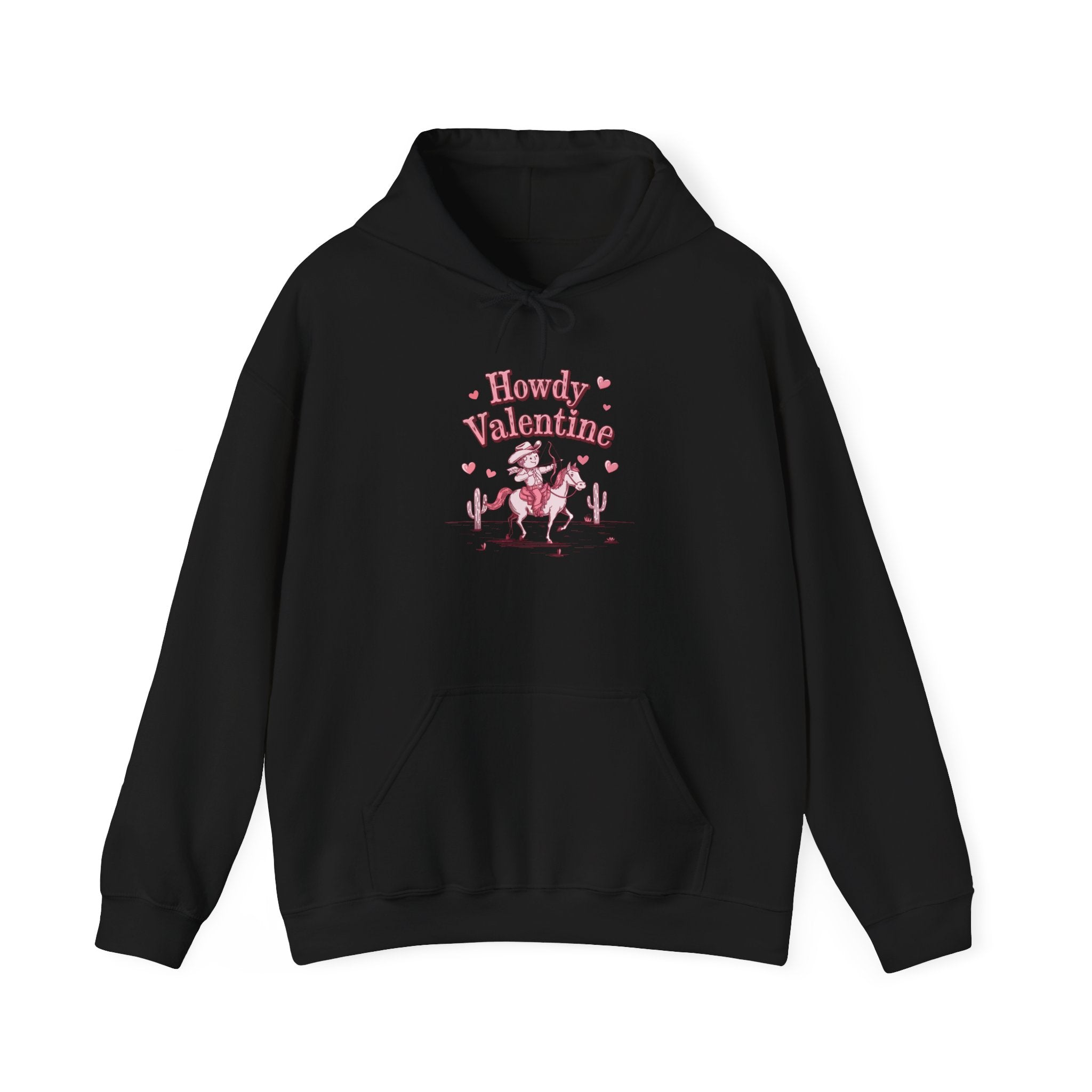 Howdy Valentine Hoodie — Cute Cowboy Valentine’s Day Pullover