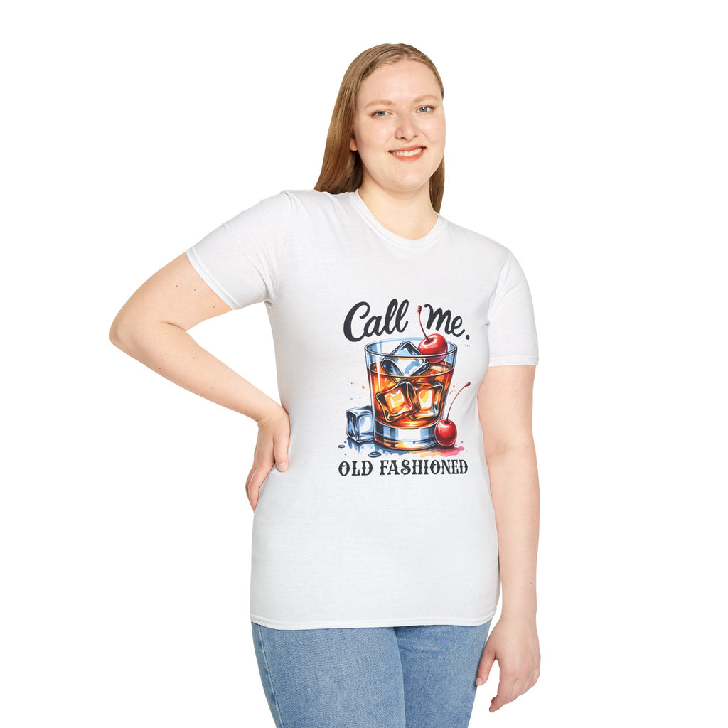Old Fashioned Cocktail T-Shirt — "Call Me, Old Fashioned" Retro Whiskey Tee
