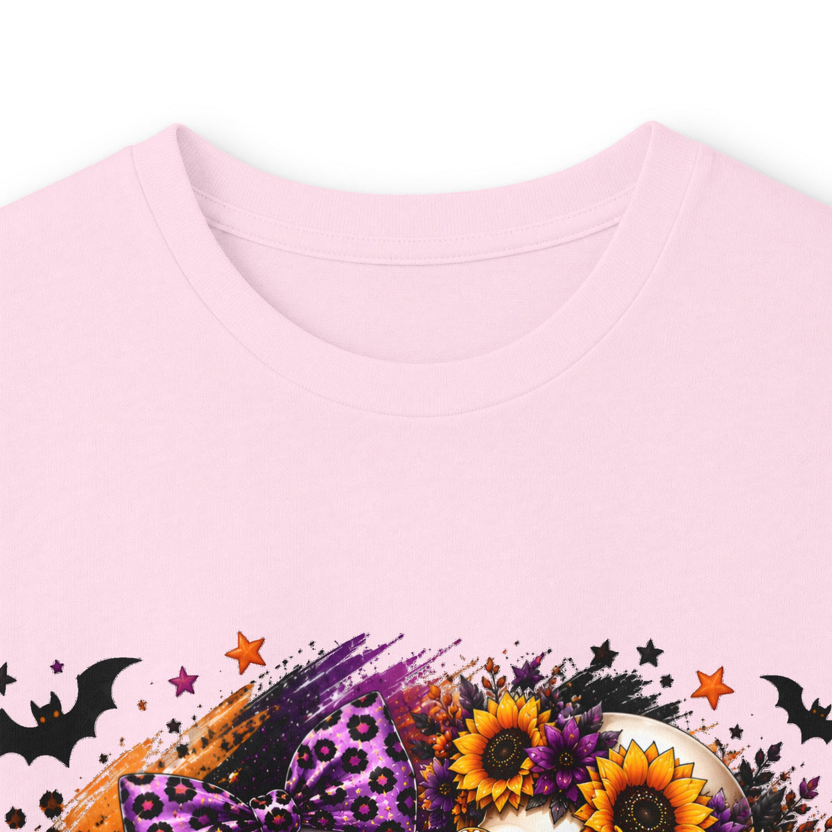 Long Sleeve Tee — Skeleton Couple with Sunflowers Halloween / Day of the Dead Shirt
