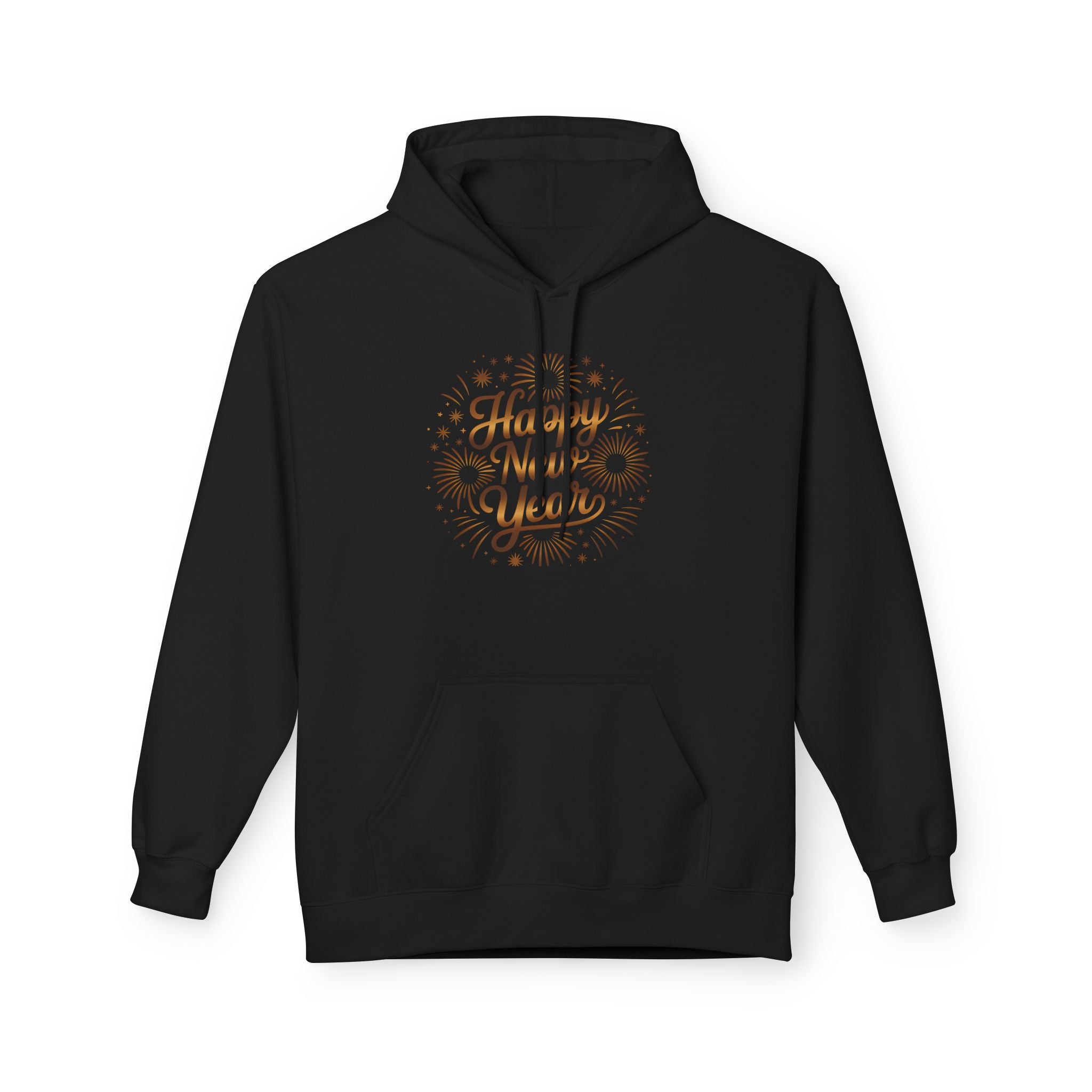 Happy New Year Hoodie — Festive Fireworks Holiday Pullover