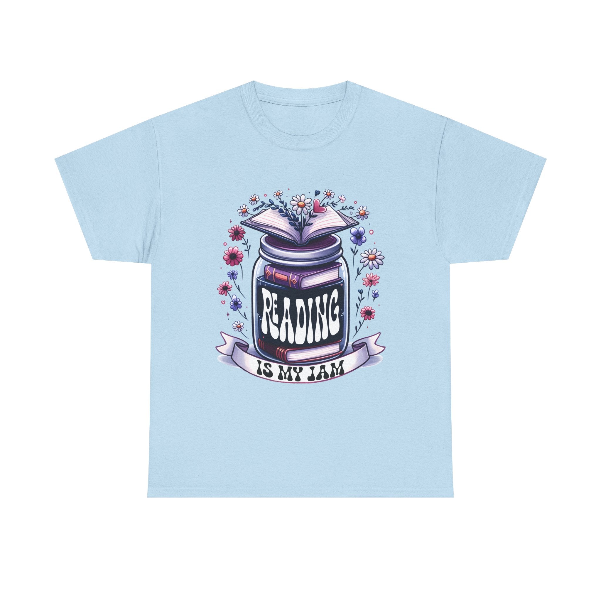 Reading Is My Jam T-Shirt — Book Lover Floral Graphic Tee