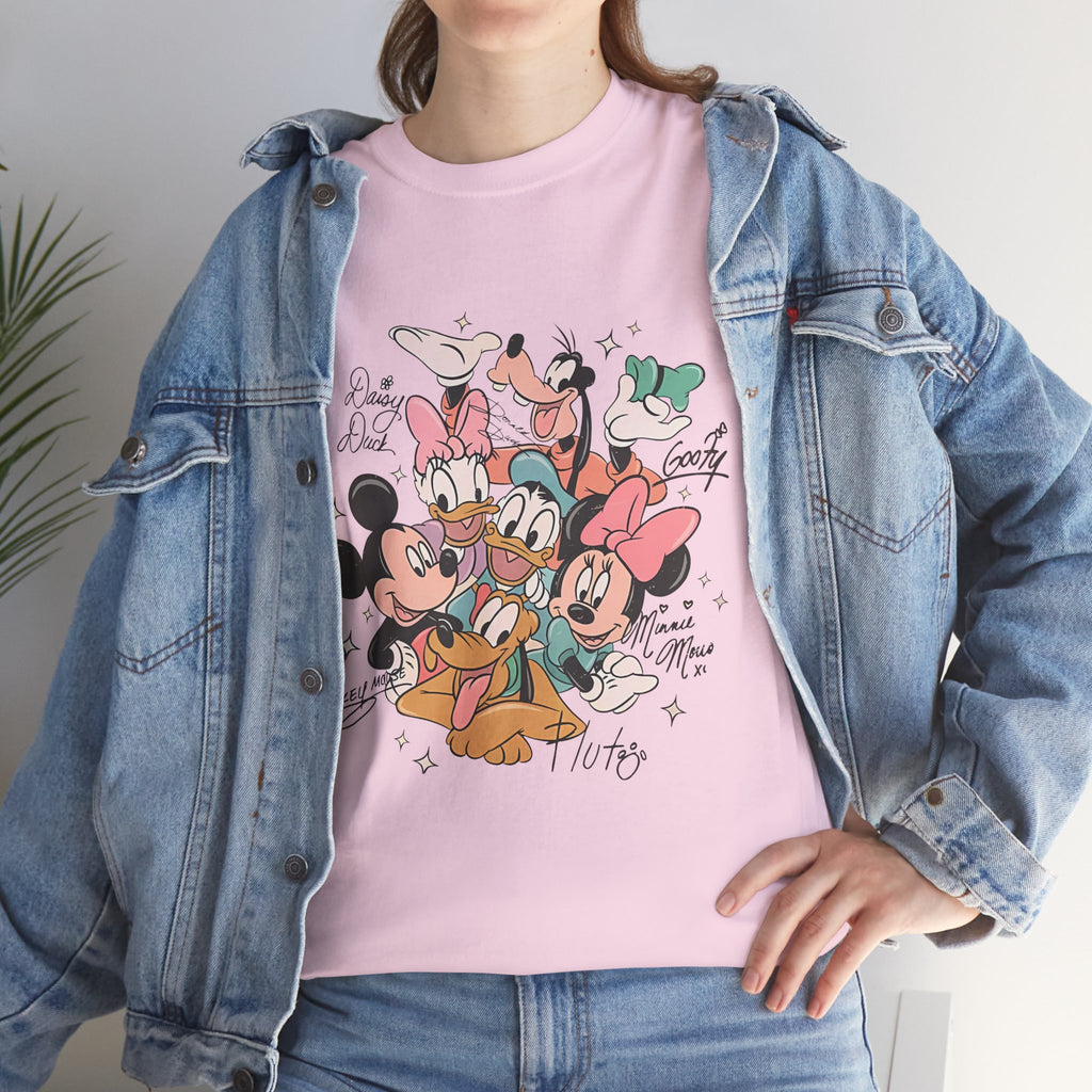 Disney Friends Collage T-Shirt — Mickey, Minnie, Donald & Goofy Graphic Tee