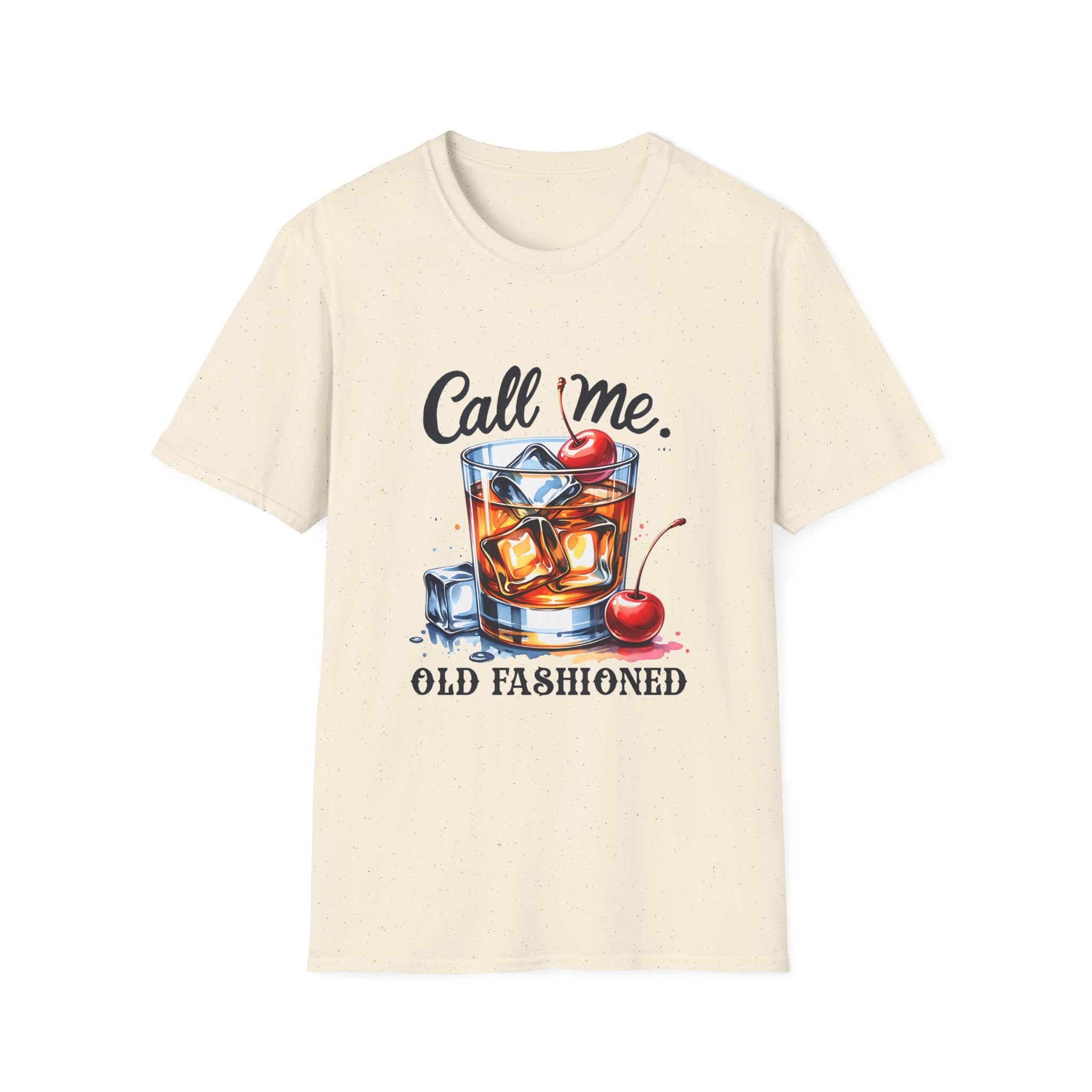 Old Fashioned Cocktail T-Shirt — "Call Me, Old Fashioned" Retro Whiskey Tee