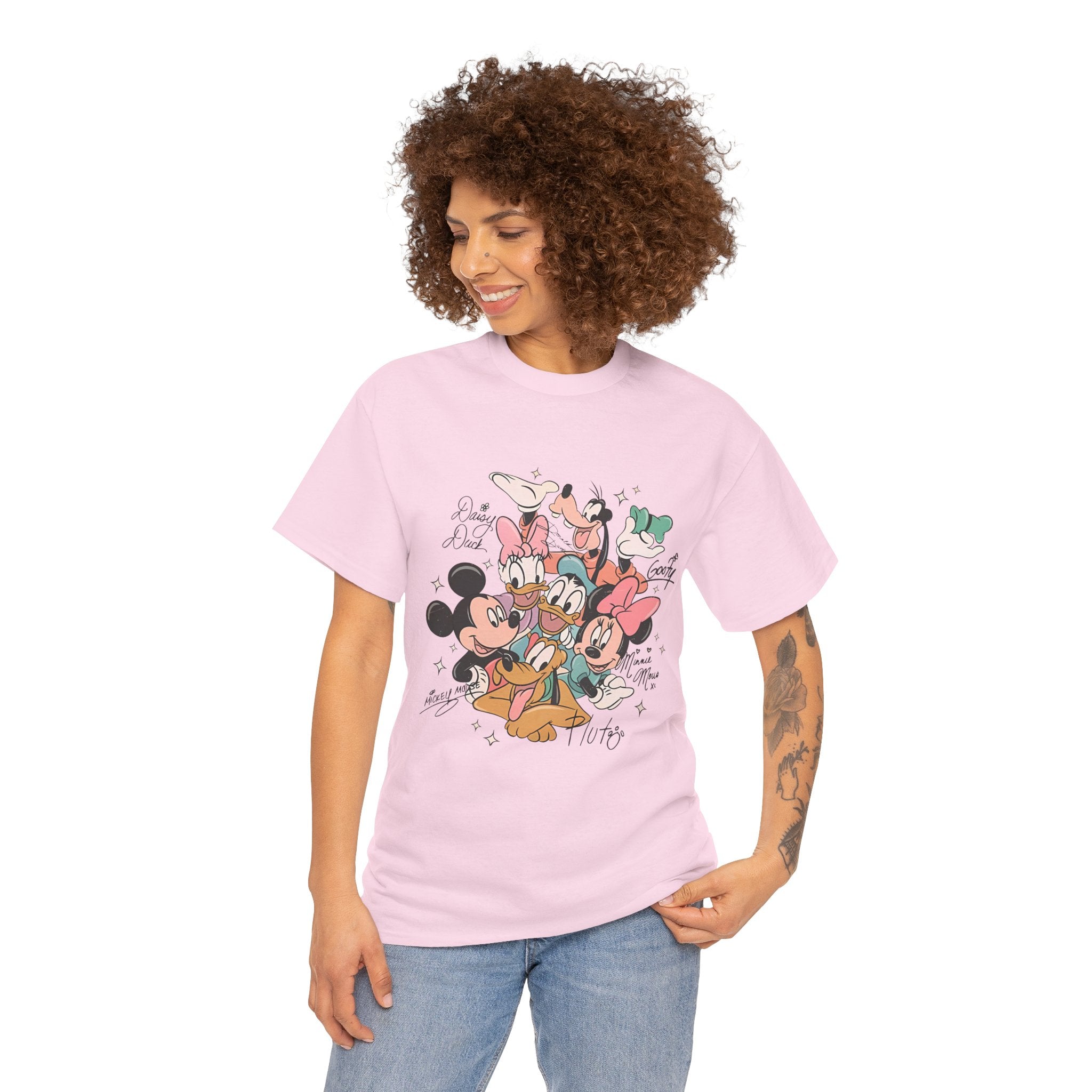 Disney Friends Collage T-Shirt — Mickey, Minnie, Donald & Goofy Graphic Tee