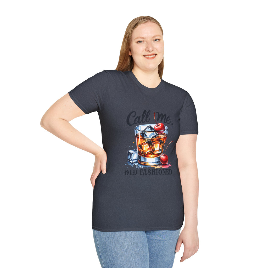 Old Fashioned Cocktail T-Shirt — "Call Me, Old Fashioned" Retro Whiskey Tee