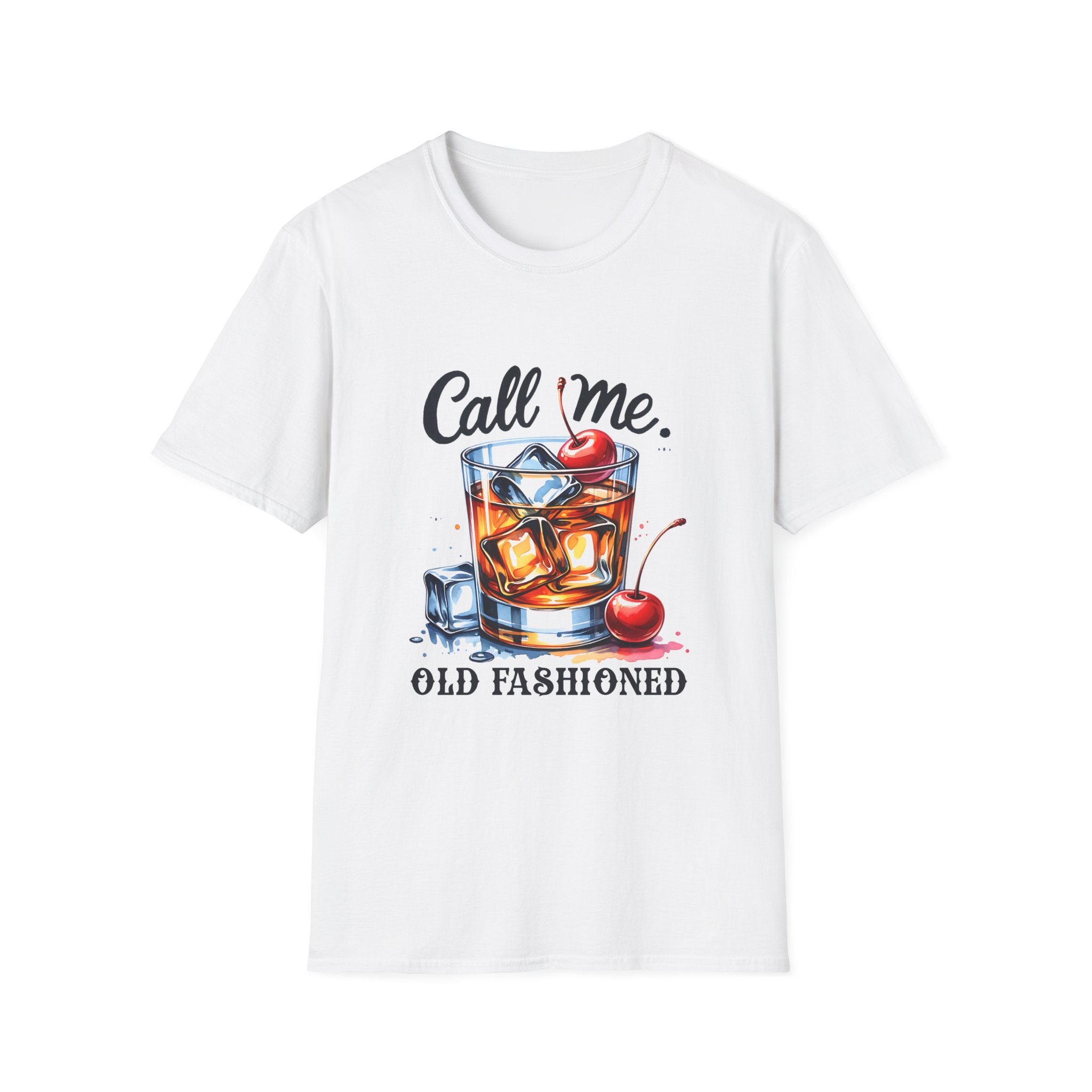 Old Fashioned Cocktail T-Shirt — "Call Me, Old Fashioned" Retro Whiskey Tee