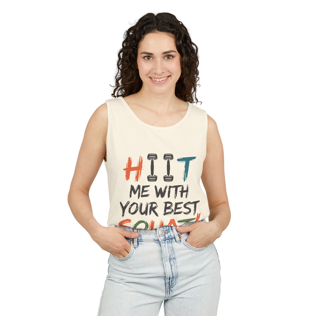 HIIT Me With Your Best Squat Tank Top — Women's Gym Workout Tank
