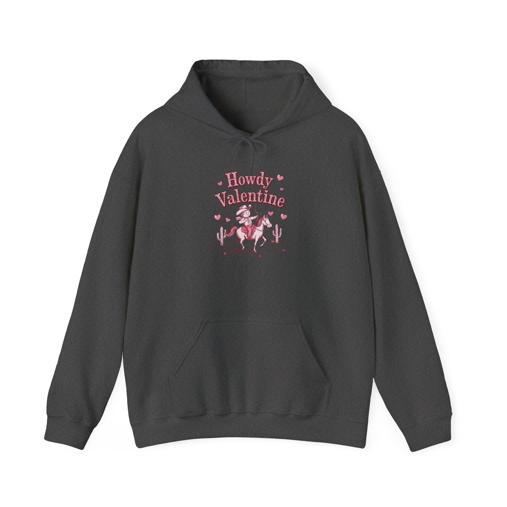 Howdy Valentine Hoodie — Cute Cowboy Valentine’s Day Pullover