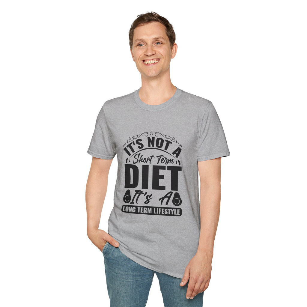 It's Not A Diet T-Shirt – "It's A Long Term Lifestyle" Fitness Tee
