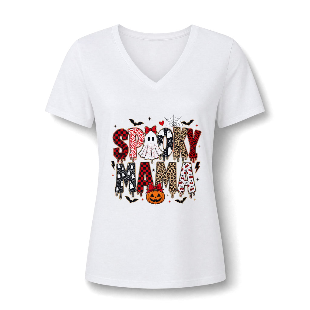 Spooky Mama V-Neck Tee