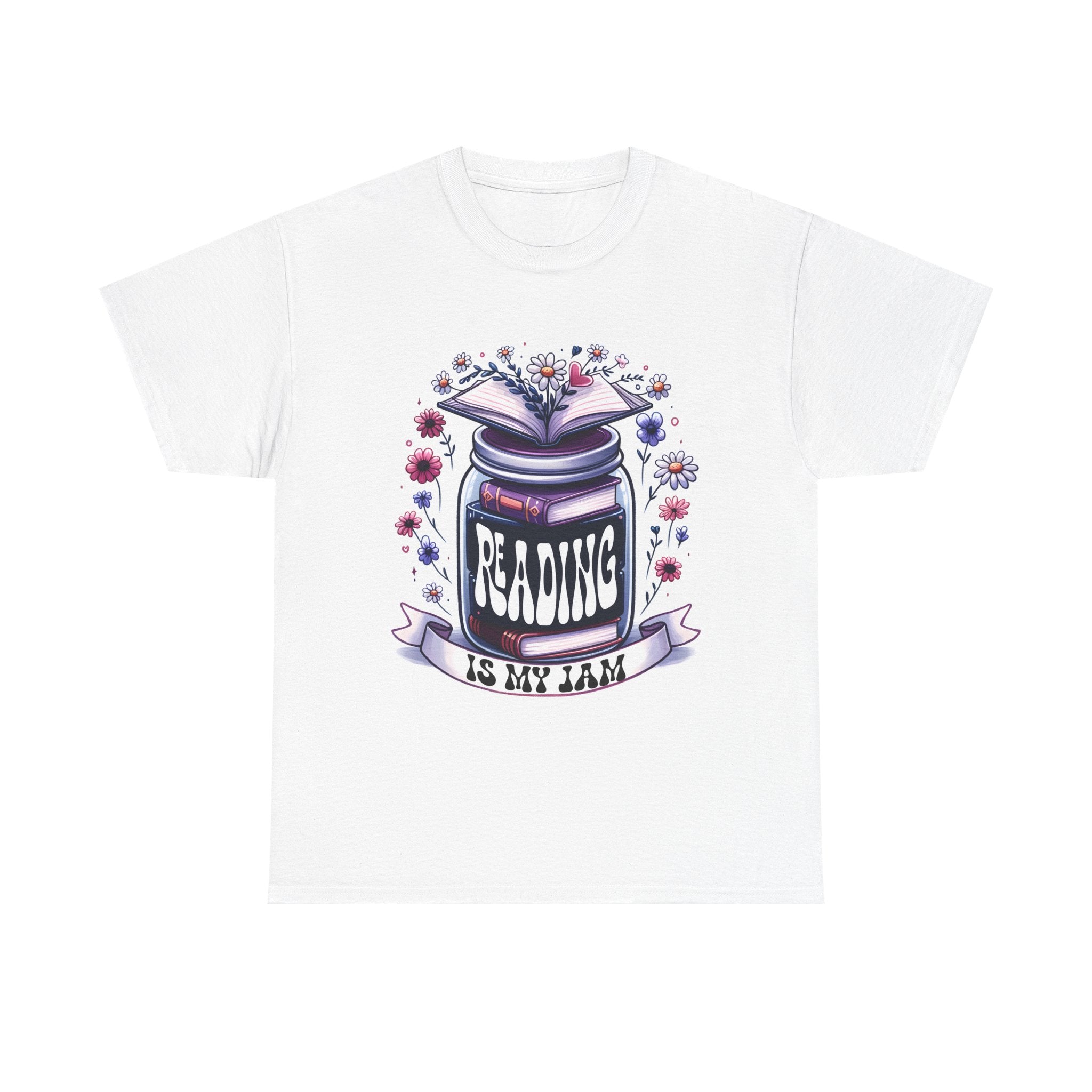 Reading Is My Jam T-Shirt — Book Lover Floral Graphic Tee