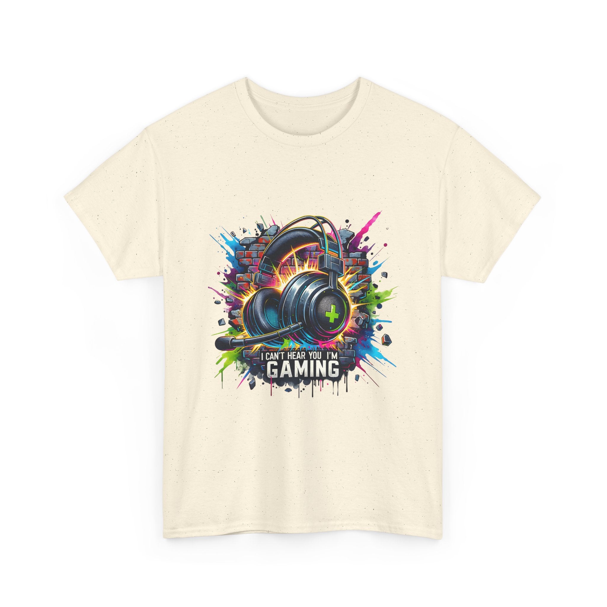 Gaming Headset Graphic Tee – "I Can't, I Have Gaming" Colorful Gamer T-Shirt