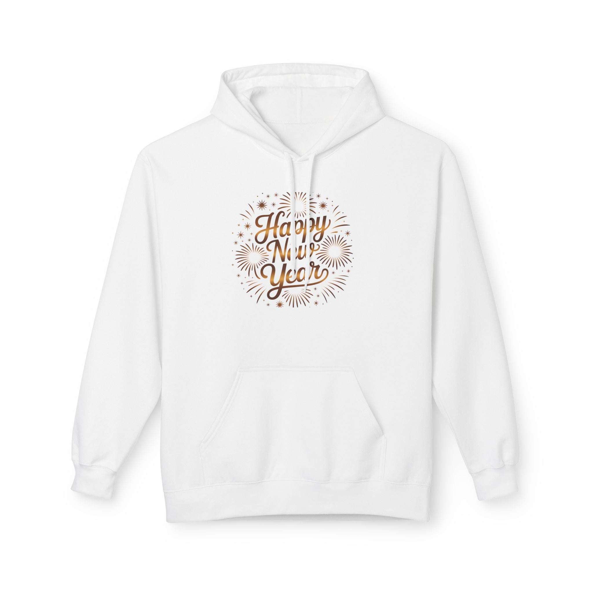 Happy New Year Hoodie — Festive Fireworks Holiday Pullover