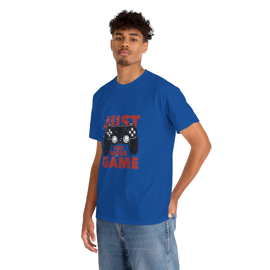 Gamer Tee - "Just One More Game" Controller Graphic T-Shirt