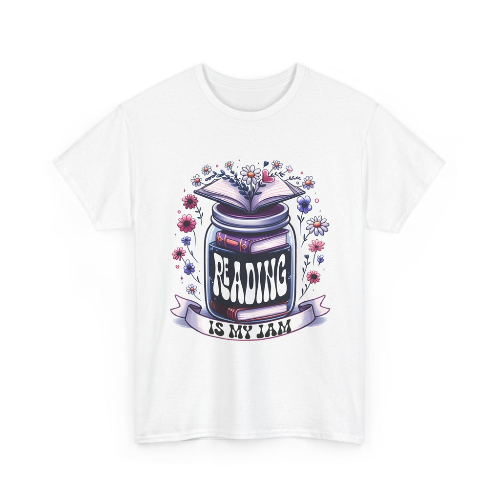 Reading Is My Jam T-Shirt — Book Lover Floral Graphic Tee
