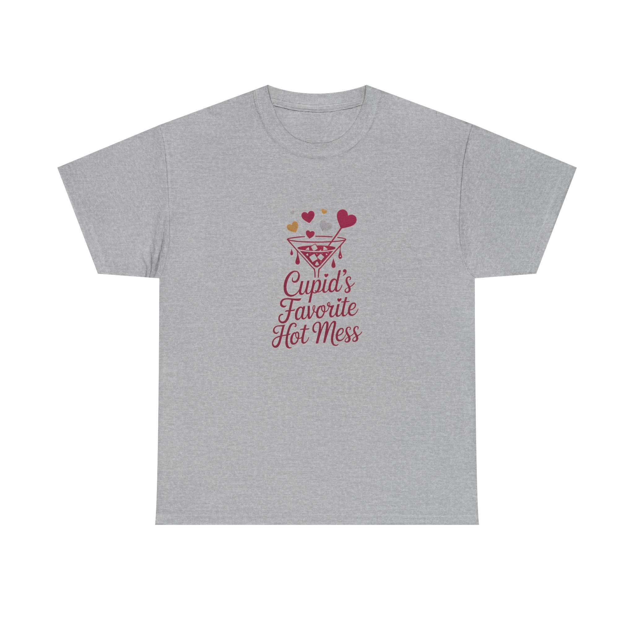 Valentine Tee — "Cupid’s Favorite Hot Mess" Graphic Shirt