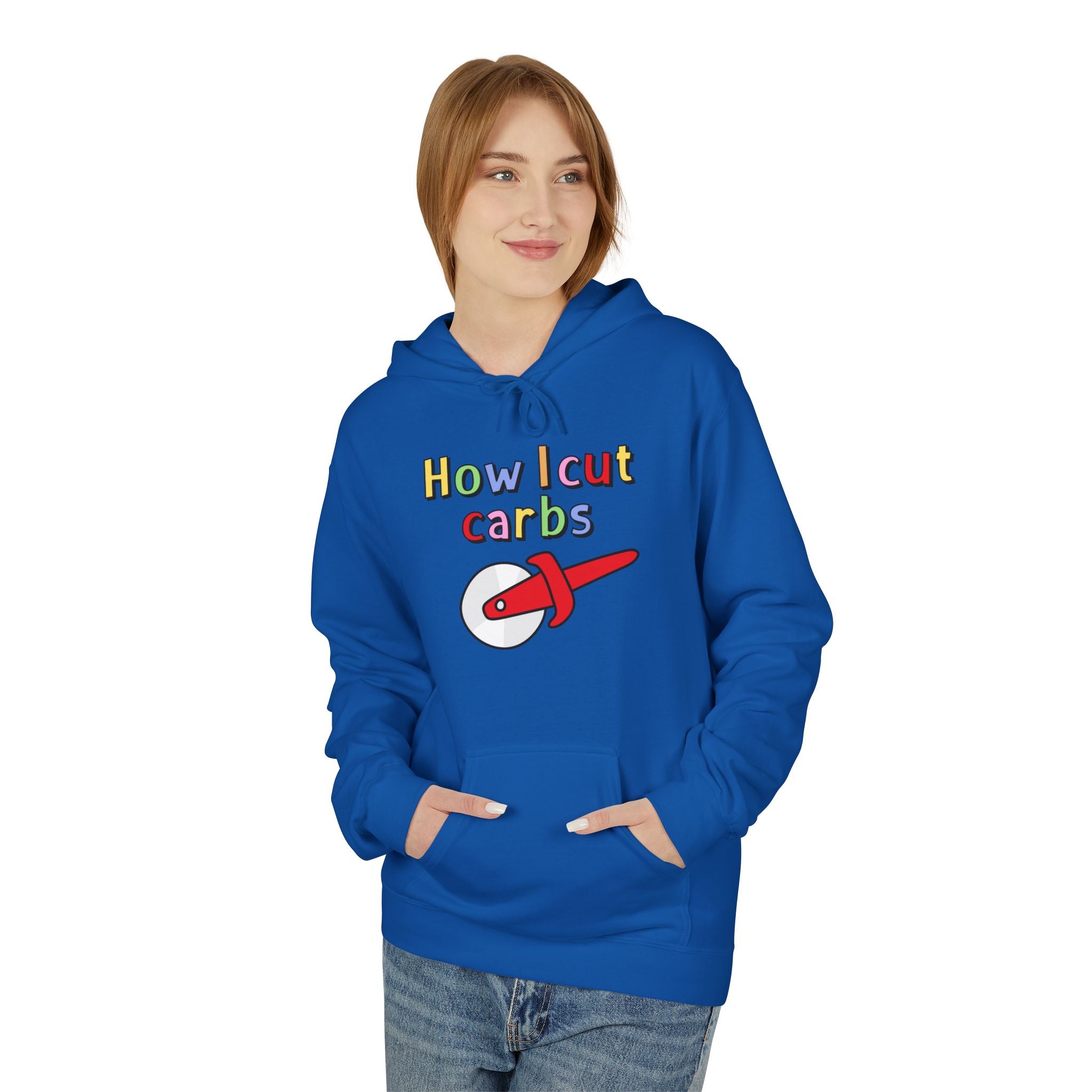 How I Cut Calories Hoodie — Funny Diet & Fitness Graphic Hoodie